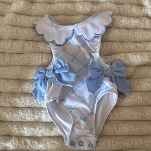 Charming Kids Swim Bodysuit with Bows